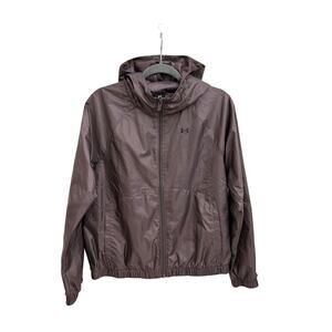 Under Armour Forefront Rain Jacket Hooded Zip Up Windbreaker Women's XS